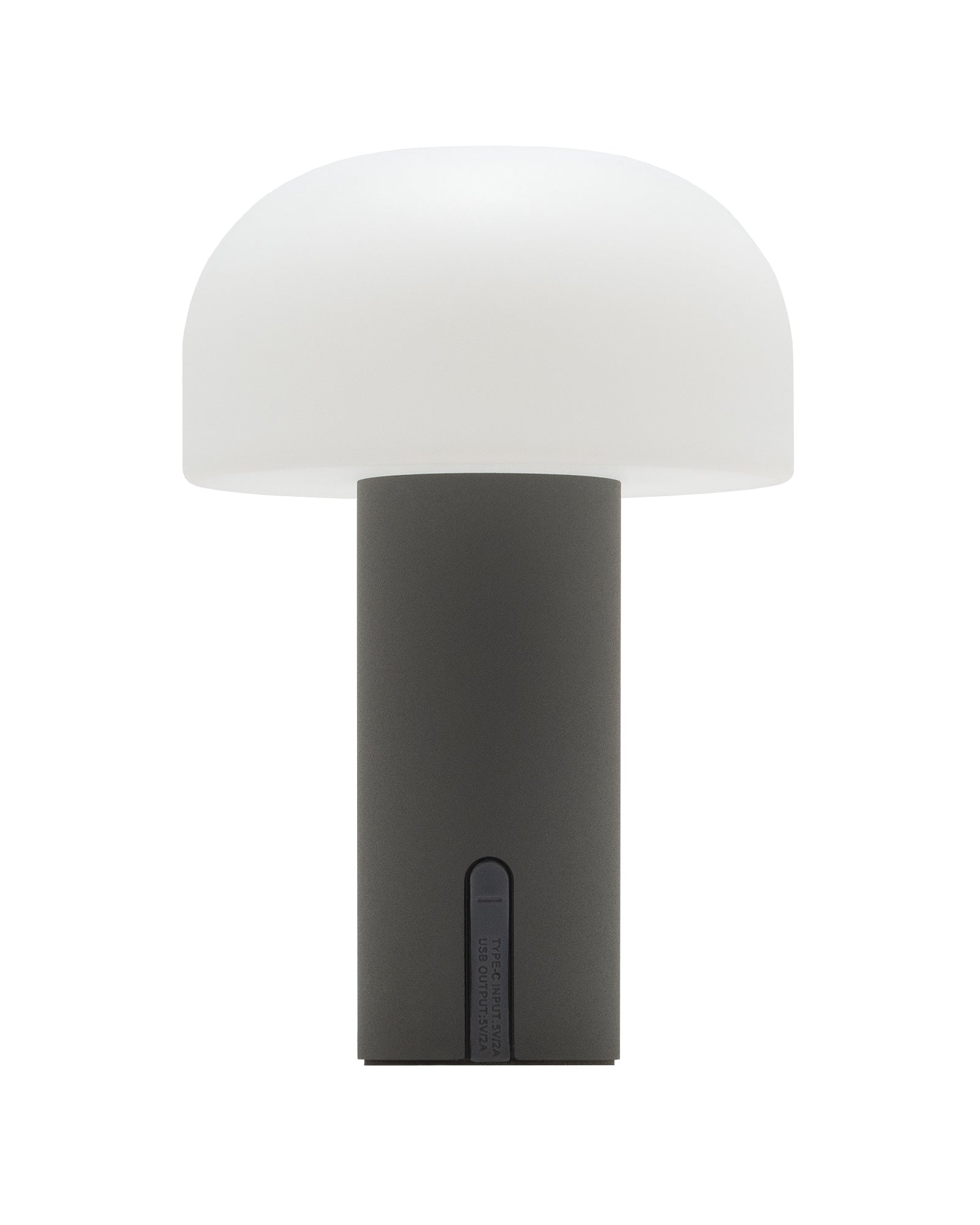 Noa LED-Tischlampe in elegantem Grau – dimmbare Akku-Leuchte im modernen Design mit mattem Schirm, kabellos für vielseitige Innenbereiche geeignet