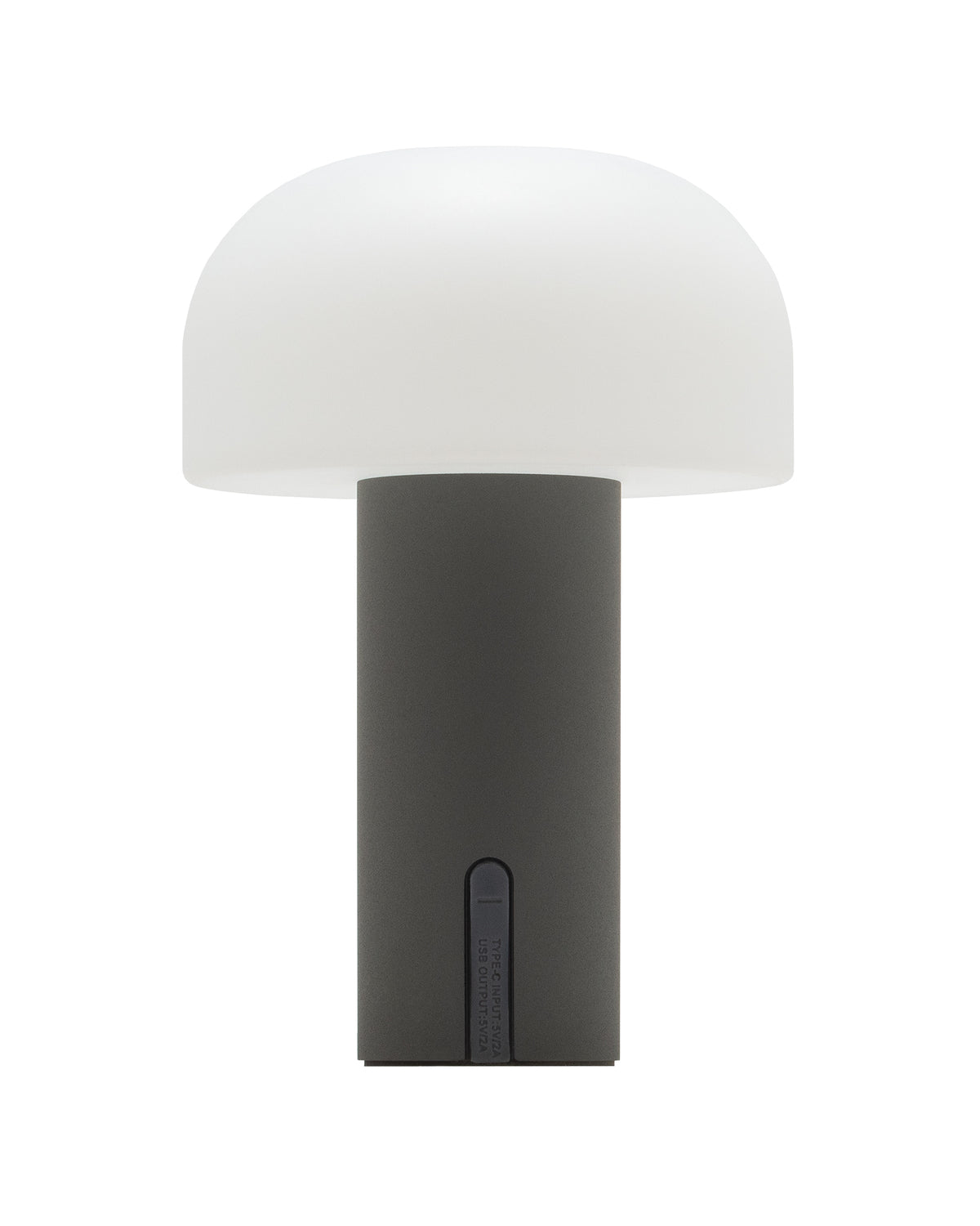 Noa LED Tischlampe Grau – Dimmbares Designobjekt mit Pilzform
