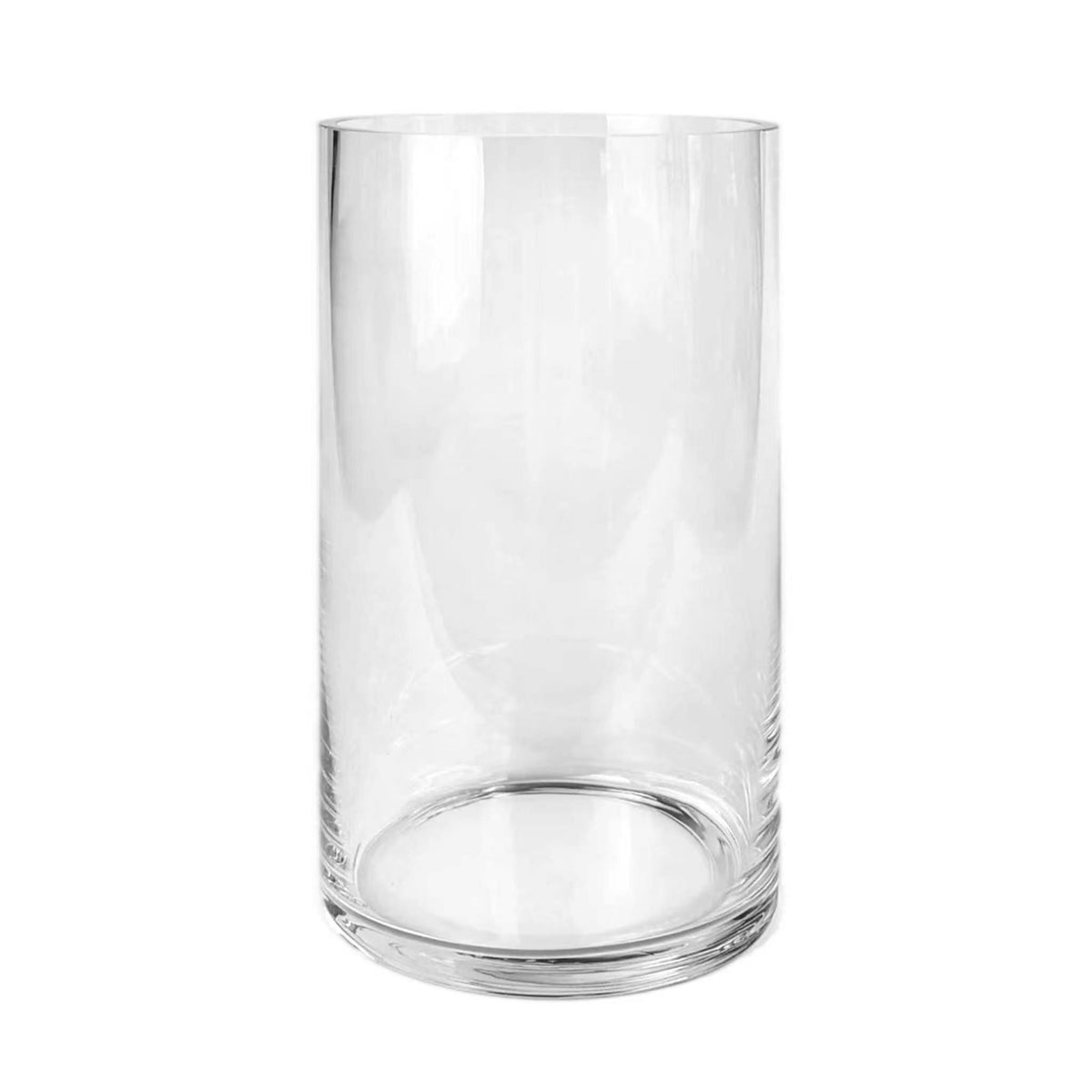 Glaseinsatz L für SOLIS Solarlaterne, Windlicht oder Vase von LUUK Studio, hohes klares Zylinderglas, 19 × 11 cm