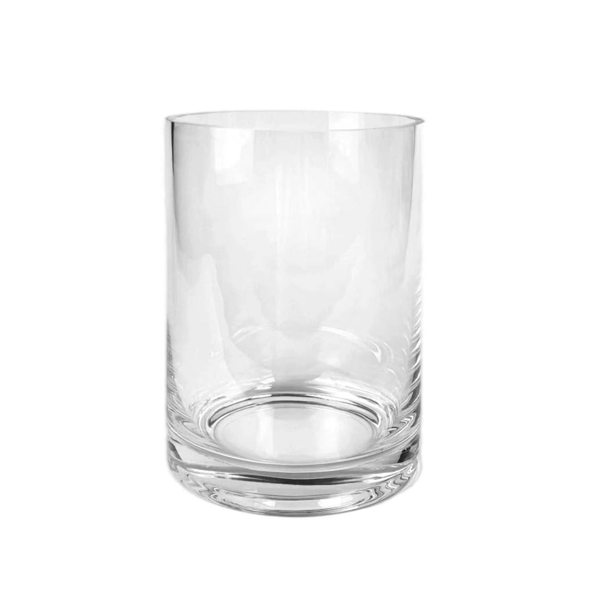 Glaseinsatz M für SOLIS Solarlaterne, Windlicht, Vase von LUUK Studio, klares Zylinderglas, 15 × 11 cm