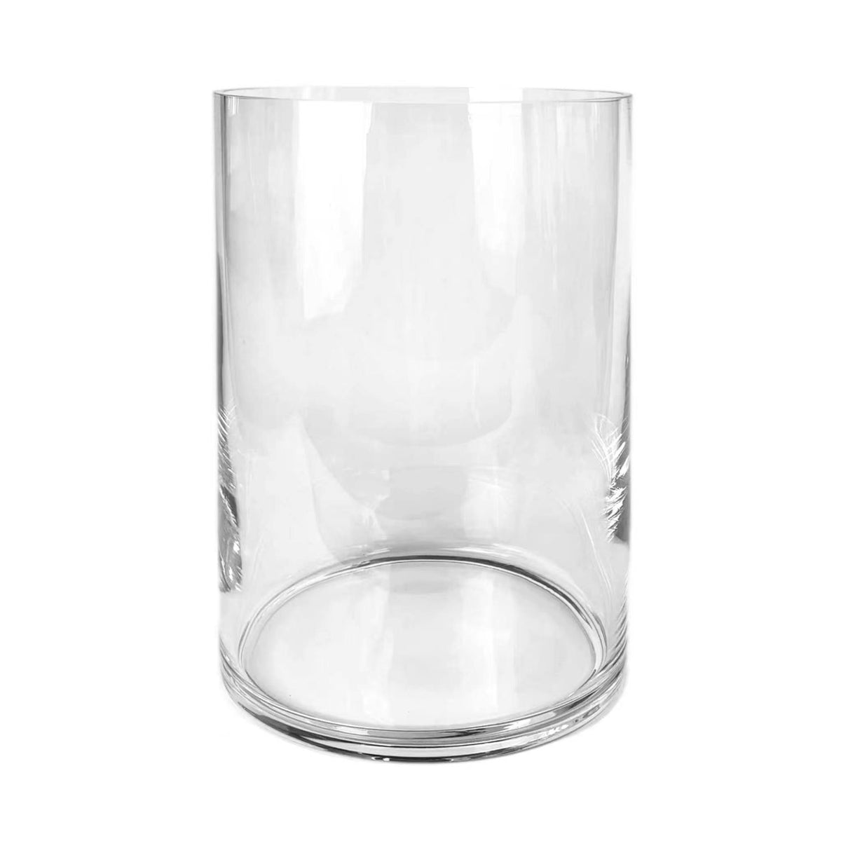 Glaseinsatz XL für SOLIS Solarlaterne, Windlicht oder Vase von LUUK Studio, großes klares Zylinderglas, 25 × 17,5 cm